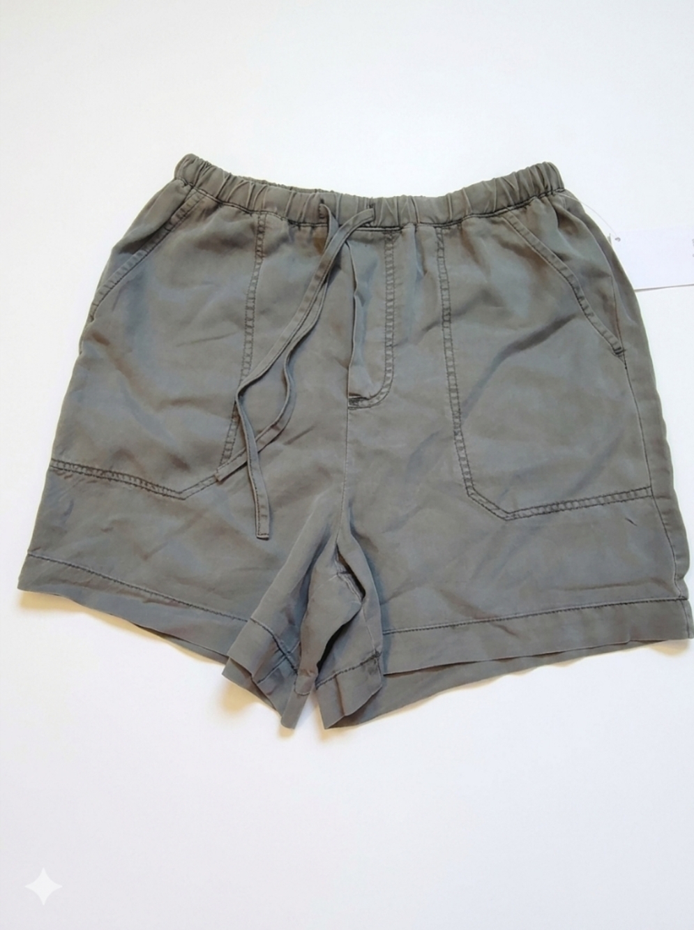 Nwt Xs Lyovell Utility Casual Drawstring Shorts in Olive Gray